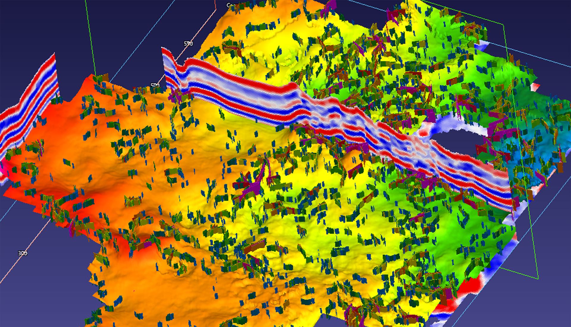 GeoSoftware advanced seismic interpretation data image