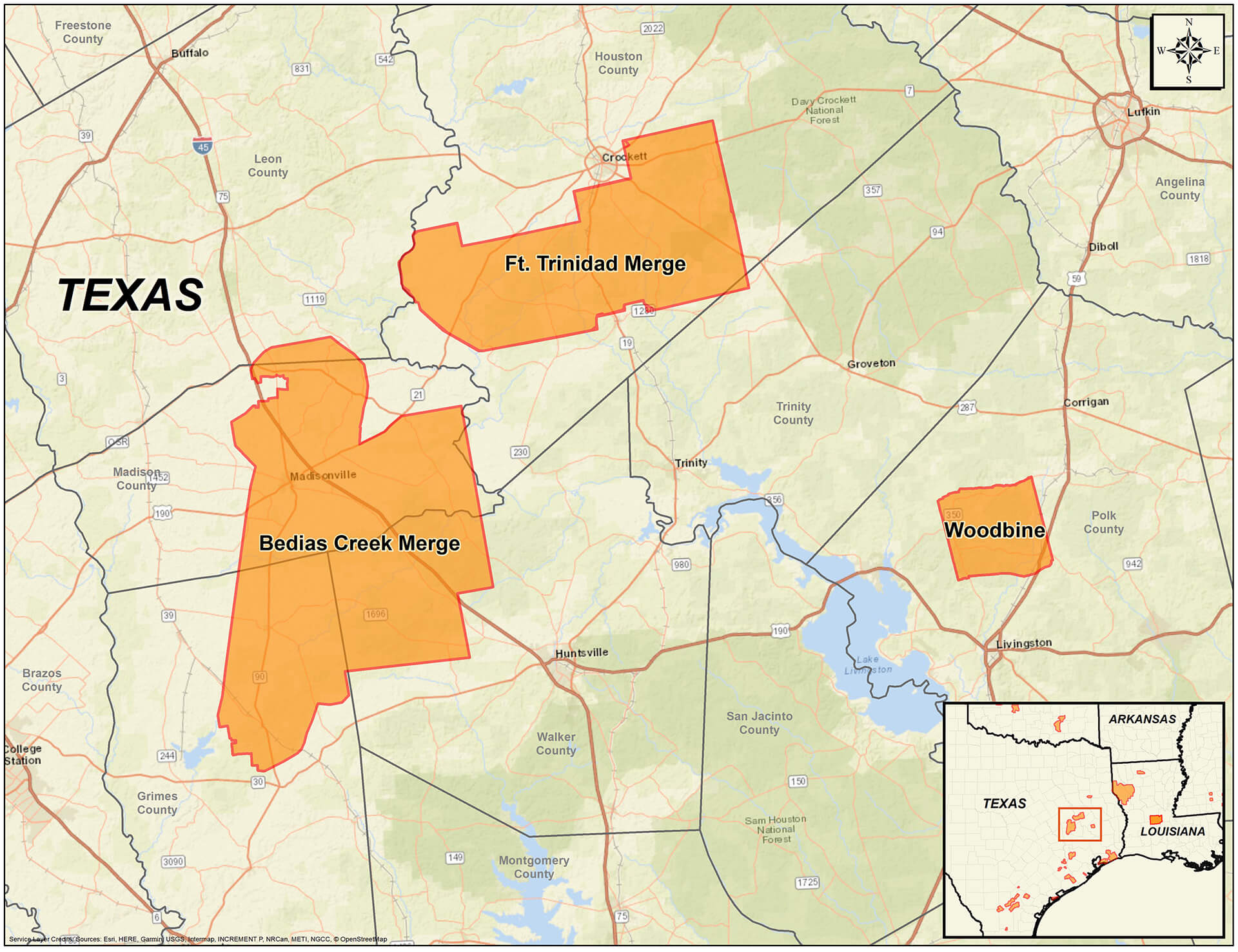 Multi-client seismic surveys – East Texas