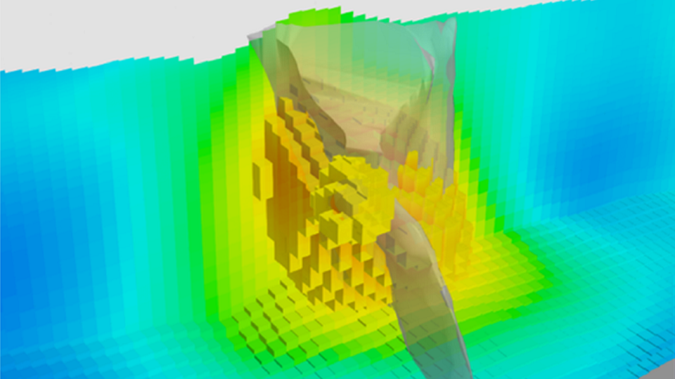 3D mineral target body_multiphysics