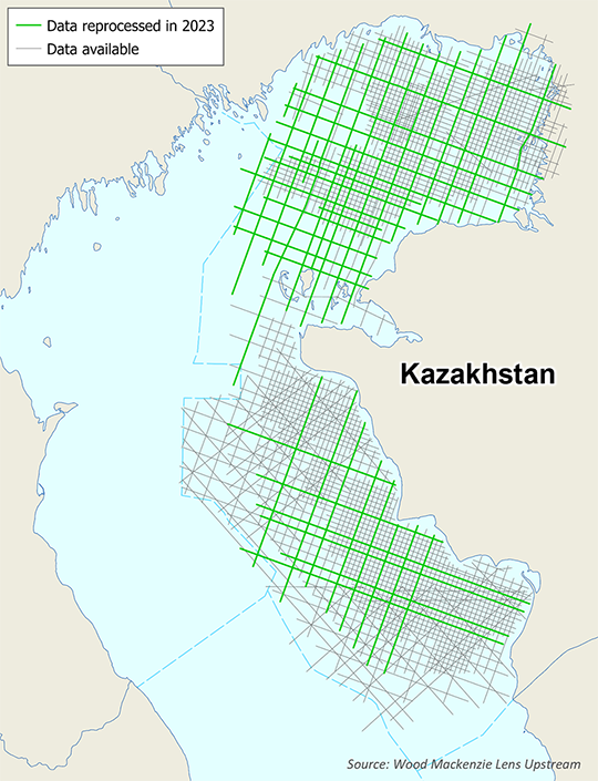 Illustration of the Caspian map with the blocks