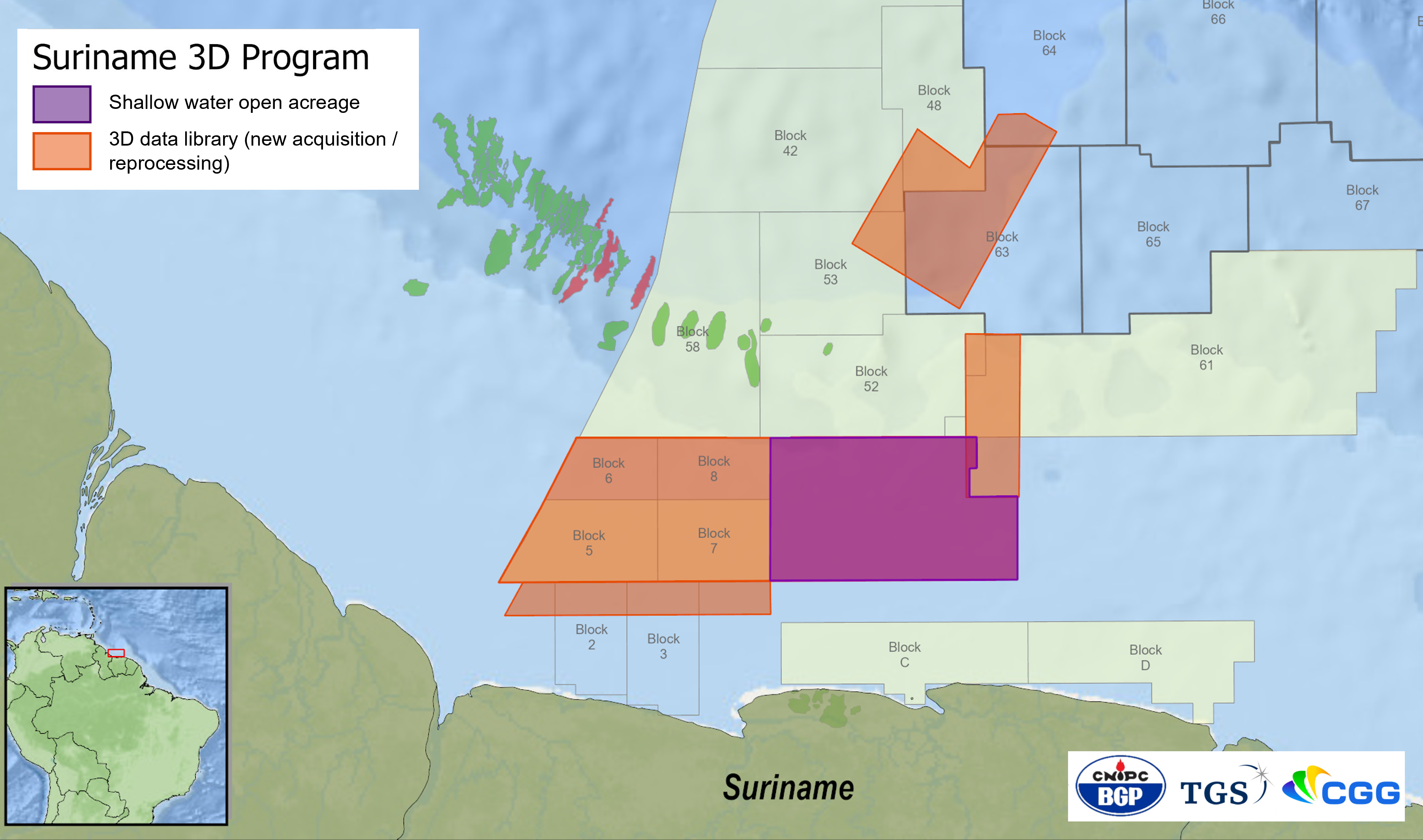 CGG Suriname 3d seismic