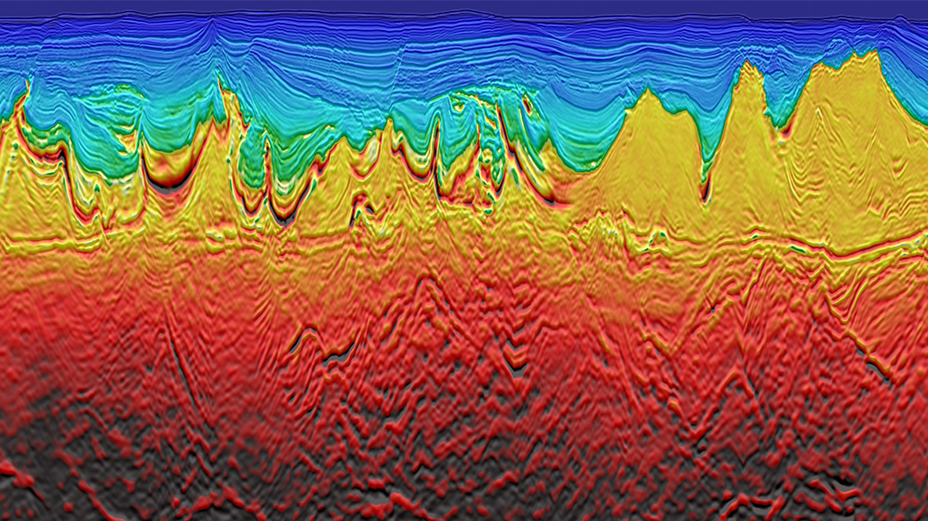 Seismic image demonstrating CGG's Subsurface Imaging expertise