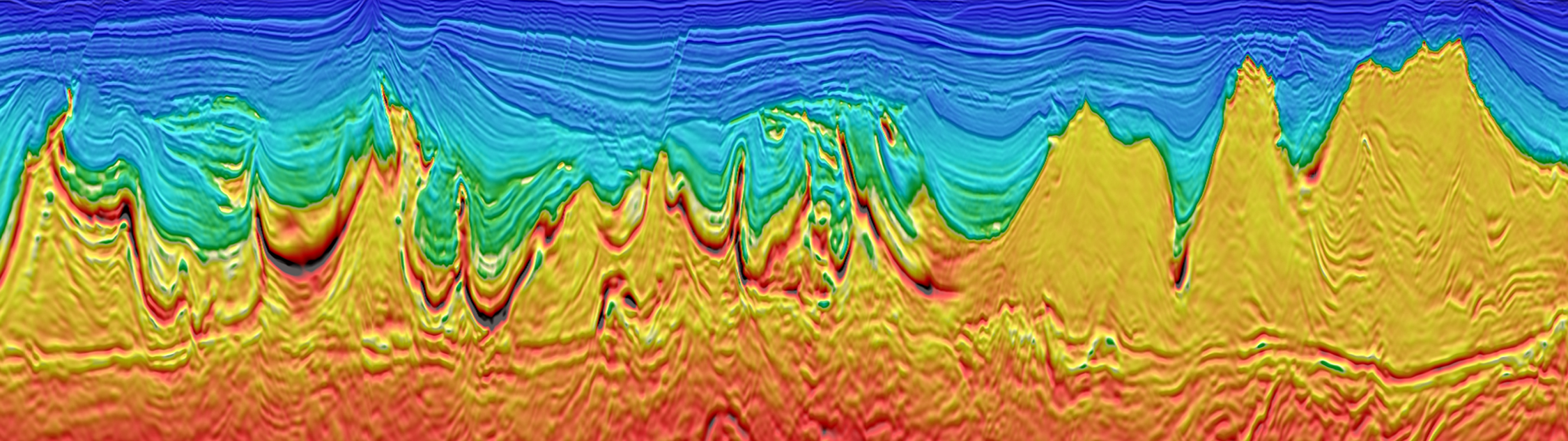 Panoramic seismic image demonstrating CGG's Subsurface Imaging expertise