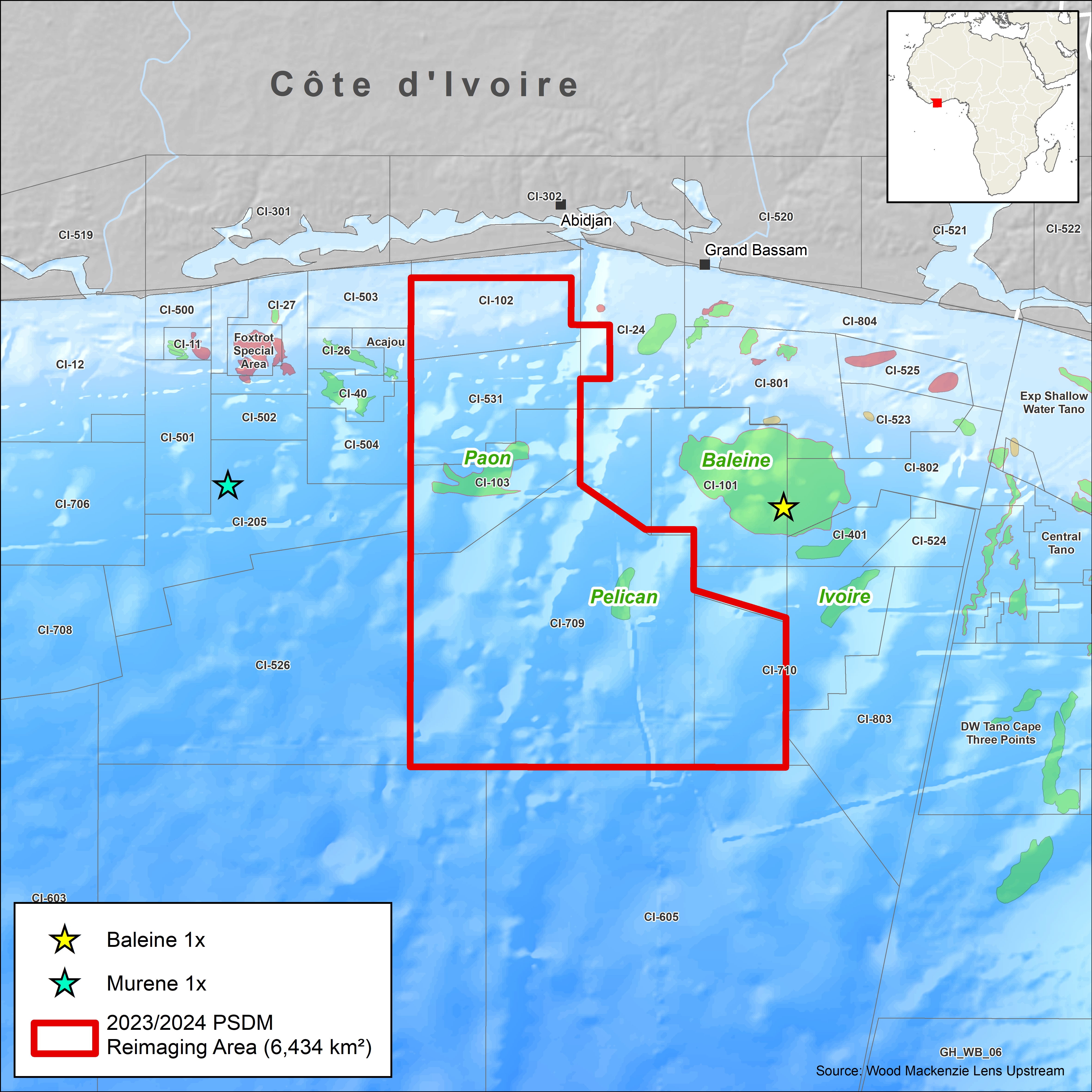 CGG's offshore CDI seismic data coverage